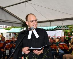 Hoffest der Familie Bühler | Gottesdienst | Pfarrer Stefan Schirrschmidt der evangelische Kirche Reinsberg