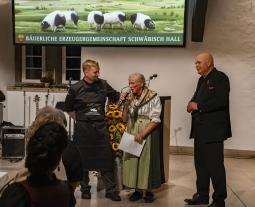 Maximilian Korschinsky, Slow Food Chef-Alliance-Koch mit Luise Wirsching, Agrarkulturpreisträgerin 2022 und Rudolf Bühler