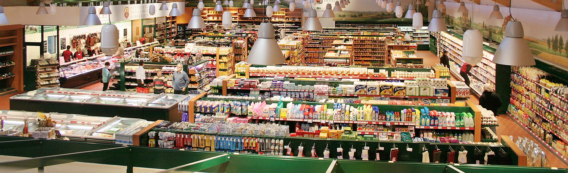 Blick auf die Verkaufsfläche des Regionalmarkt Hohenlohe