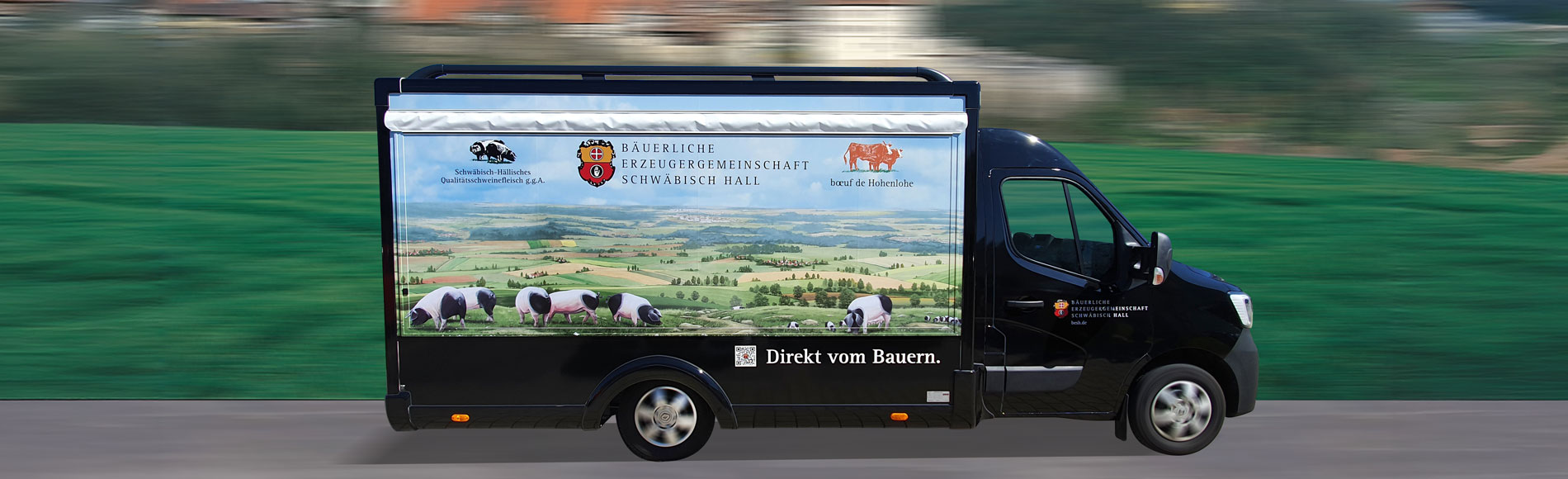 Blick auf die Verkaufsfläche des Regionalmarkt Hohenlohe